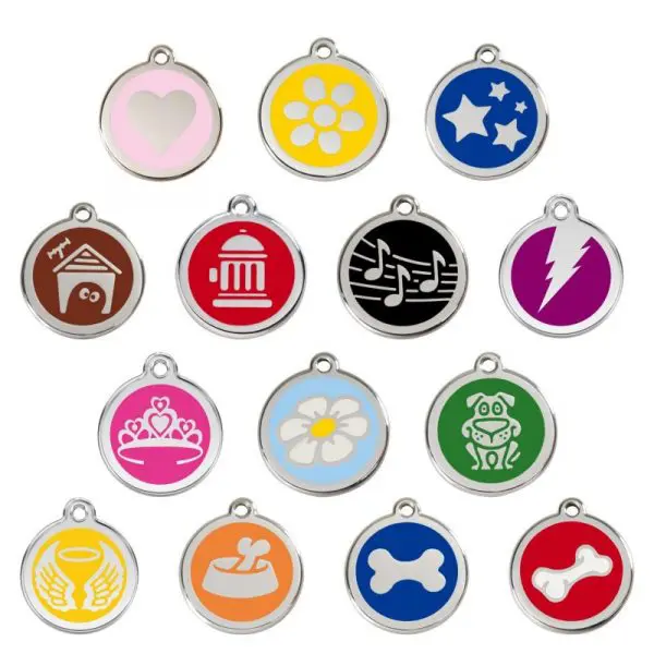Reddingo penningen roestvrij staal geëmailleerd 11 kleuren collectie